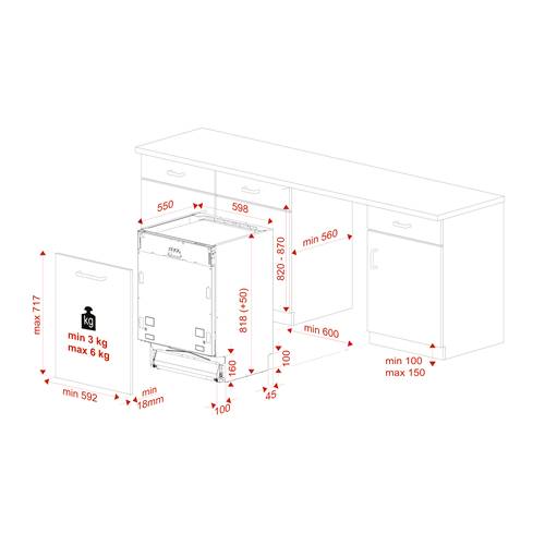 LAVAVAJILLAS TEKA DFI46700 INTE NEG 60CM 114270009