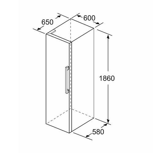 FRIGORIFICO BALAY 3FCE568XE 1PTA INOX 186X60