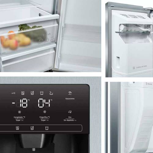 FRIGORIFICO BALAY 3FAF494XE AMERICANO INOX
