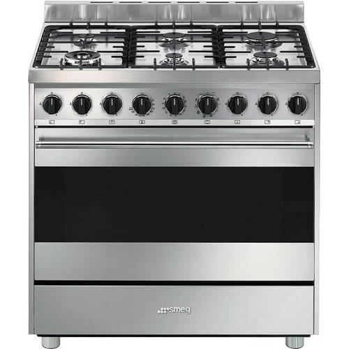 COCINA SMEG B91GMXI9 GAS 90CM 6FGOS HORNO ELECT
