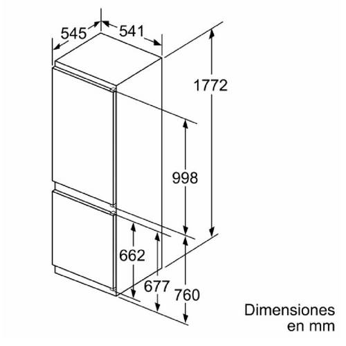 FRIGORIFICO BALAY 3KIF713F COMBI INTEG 177,2X54,1