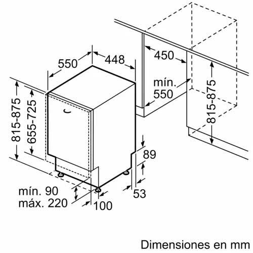 LAVAVAJILLAS BALAY 3VT4010NA INTEG 45CM