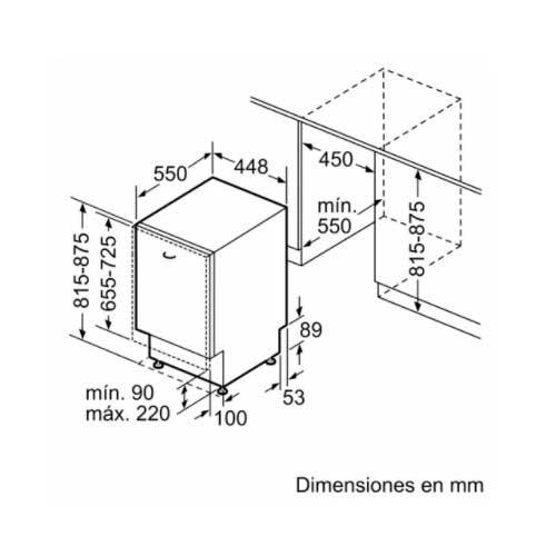LAVAVAJILLAS BALAY 3VT4030NA INTEG 45CM