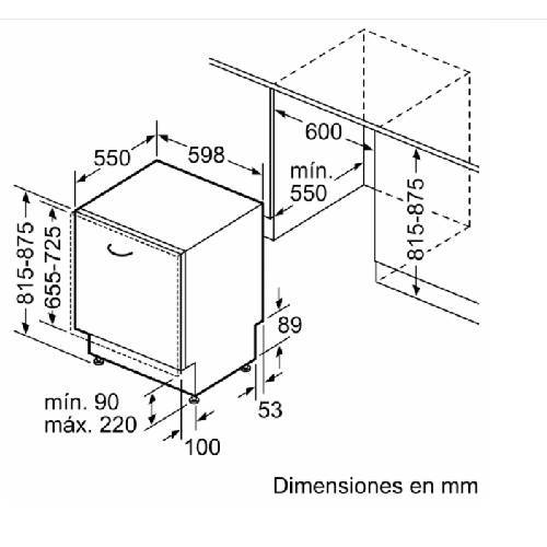 LAVAVAJILLAS BOSCH SMV4HCX48E INTEG 60CM