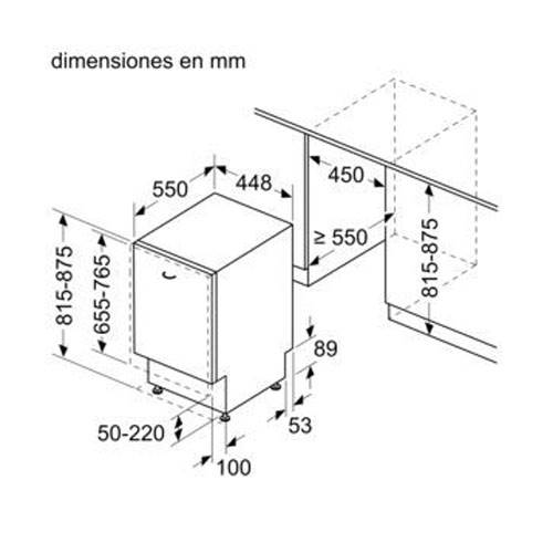 LAVAVAJILLAS BALAY 3VT5330DA INTEG 45CM