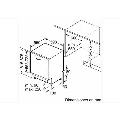 LAVAVAJILLAS BOSCH SMV2HAX02E INTEG 60CM SERIE2