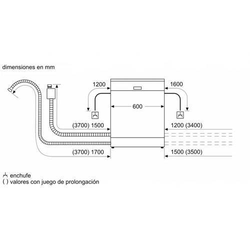 LAVAVAJILLAS BOSCH SMV2HAX02E INTEG 60CM SERIE2