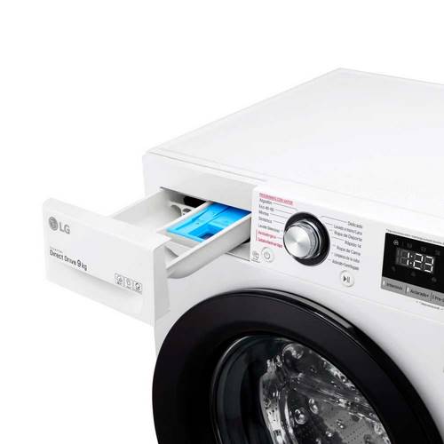LAVADORA LG F4WV3009S3W C.FR 9KG BL 1400RPM