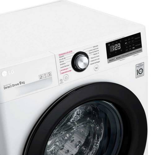 LAVADORA LG F4WV3009S3W C.FR 9KG BL 1400RPM