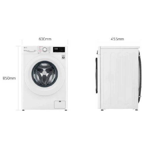 LAVADORA LG F2WN2S70S3W.ABWQWES C.FR 7KG 1200RPM