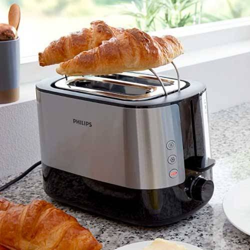 TOSTADOR PHILIPS HD2637/90 2RNAS EXTRAANCHAS NEGRO