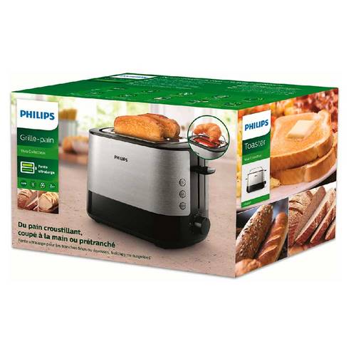 TOSTADOR PHILIPS HD2637/90 2RNAS EXTRAANCHAS NEGRO