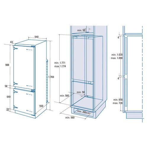 FRIGORIFICO CATA CI54177NF COMBI INT 07800008