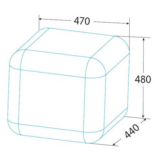 FRIGORIFICO EDESA EFS0411WH TABLETOP 924271338
