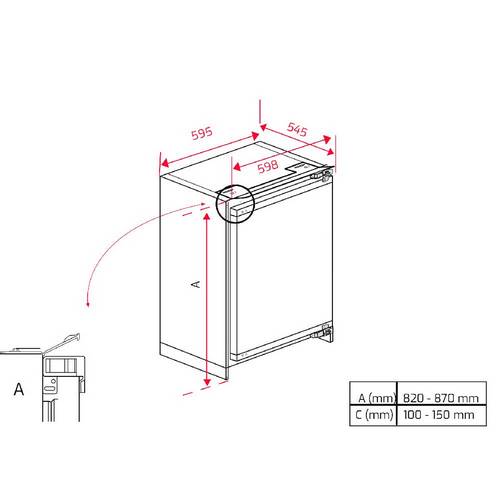 CONGELADOR TEKA BI1D FRZ TGI2120D 113500001 81CM