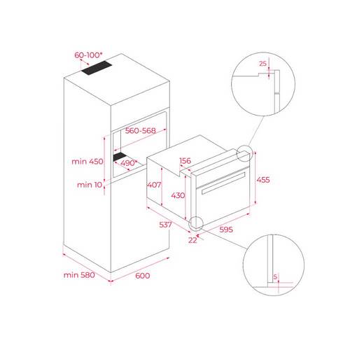 HORNO TEKA HLC8400WH COMPACTO 45CM 111130002
