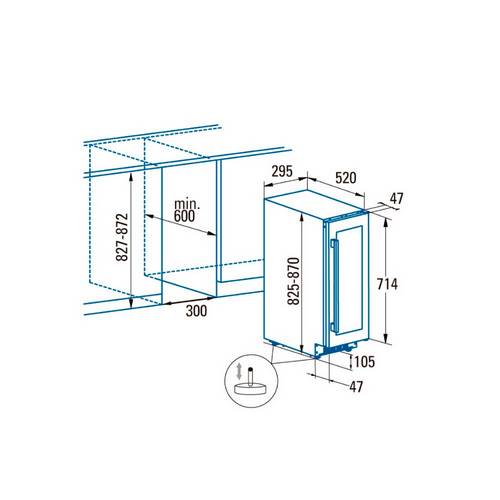 VINOTECA CATA VI30117X 17BOT 07751007