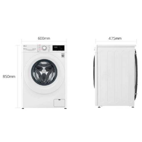 LAVADORA LG F2WV3S85S3W INTELIG 8,5KG BL 1200RPM