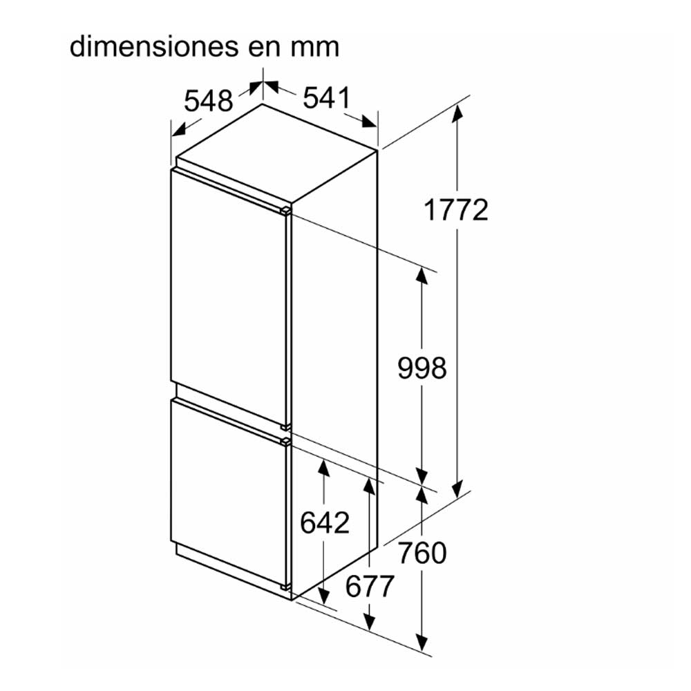 FRIGORIFICO BALAY 3KIF712F COMBI INTEG NO FROST