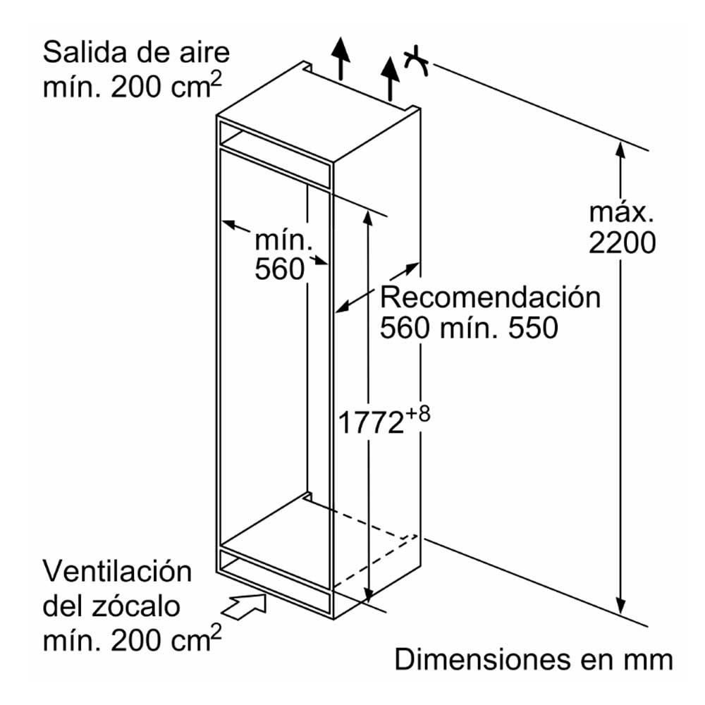 FRIGORIFICO BALAY 3KIF712F COMBI INTEG NO FROST