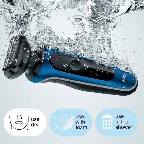 AFEITADORA BRAUN 60B1200S HOMBRE SECO MOJADO AZUL