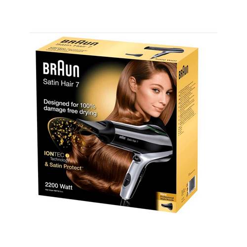 SECADOR BRAUN HD710 BLK IONTEC NEGRO-SILVER