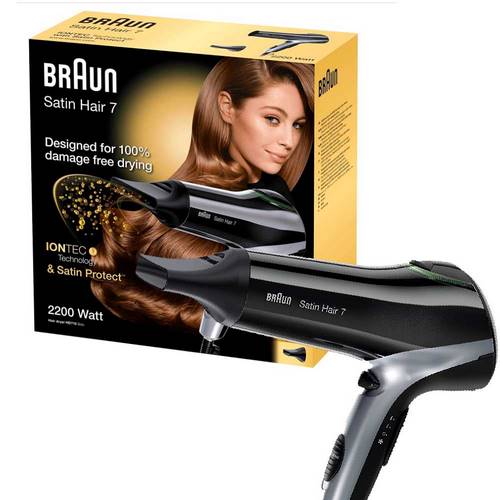 SECADOR BRAUN HD710 BLK IONTEC NEGRO-SILVER