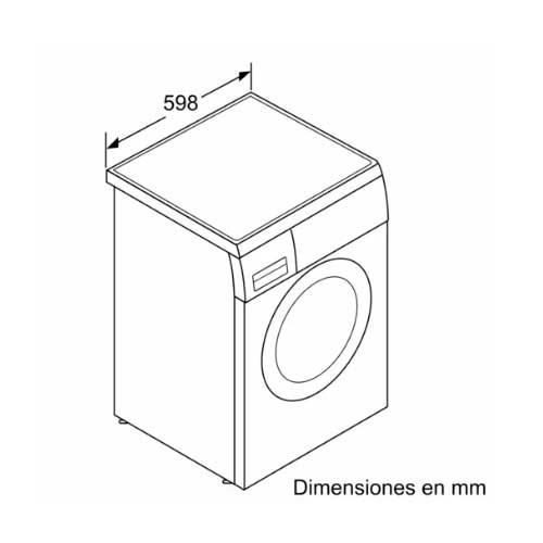 LAVADORA BOSCH WUU28T7XES C.FR 9KG 1400RPM