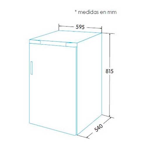 CONGELADOR EDESA EZS0511I/A INT VERT 82C 924271292