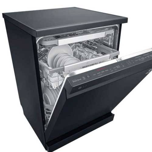 LAVAVAJILLAS LG DF425HMS IND 60CM ACERO NEGRO MATE
