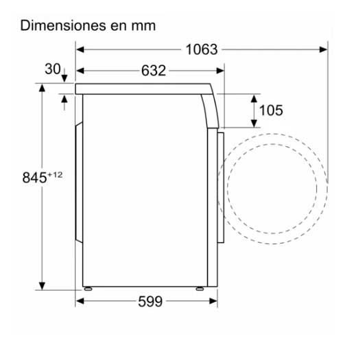 LAVADORA BALAY 3TS993XT C.FR ACERO 9KG 1200RPM