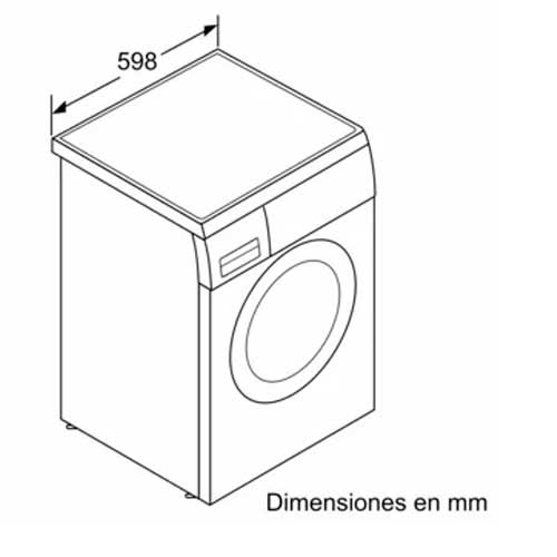 LAVADORA SIEMENS WU12UT7XES INDEP ACERO 9KG 1200RP