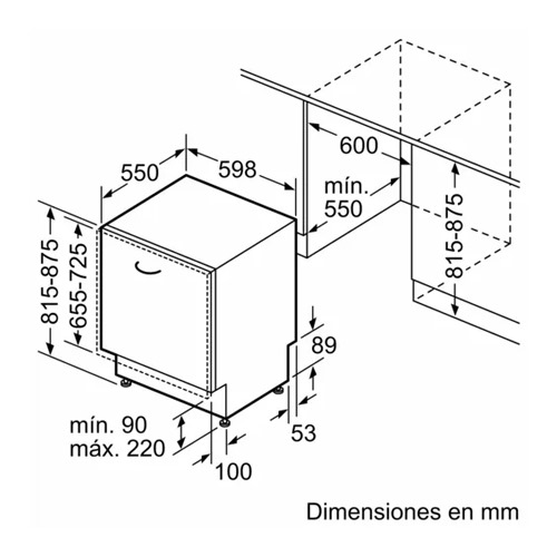 LAVAVAJILLAS SIEMENS SN61IX12TE INTEG 60CM