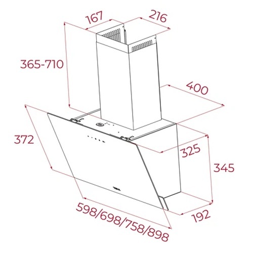 CAMPANA TEKA DVN77050TTC BK DECOR VERT 112950011
