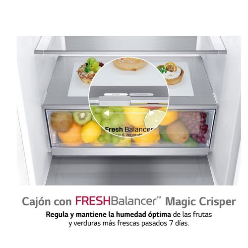 FRIGORIFICO LG GBB72SWUCN1 COMBI BLANCO 2M 419L C