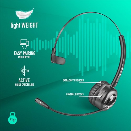 AURICULARES CROMAD BUZZBLAB DIADEMA MICROFONO