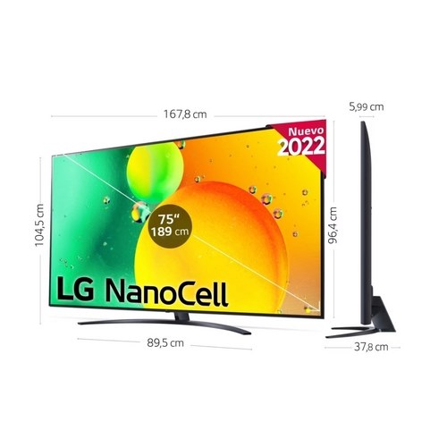 LED LG 75NANO766QA SMART TV 4K NANOCELL