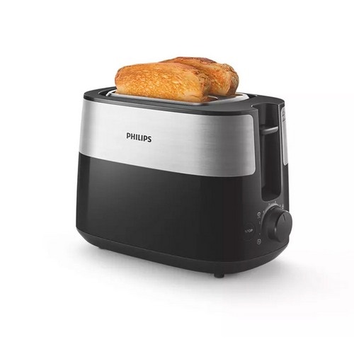 TOSTADOR PHILIPS HD2516/90 2RANURAS NEG/INOX