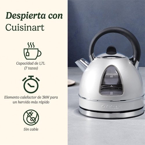 HERVIDOR CUISINART CTK17SE GRIS PERLA 1,7L 3000W