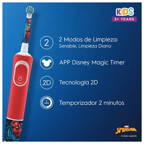 CEPILLO DENTAL BRAUN VITALITY KIDS SPIDERMAN +ESTU