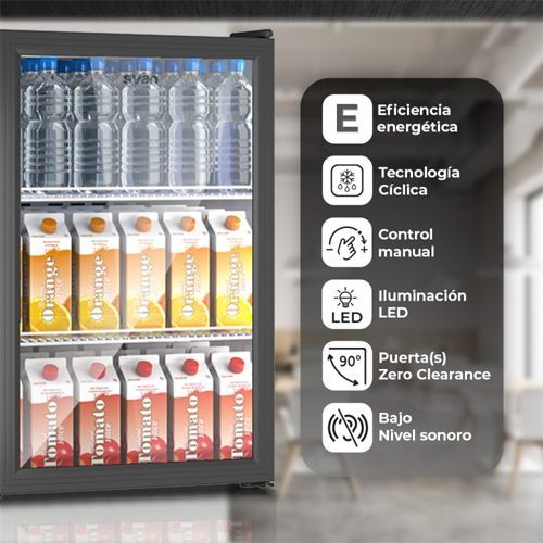 FRIGORIFICO SVAN SRH855500EN HORECA BAJO ENC NEG E
