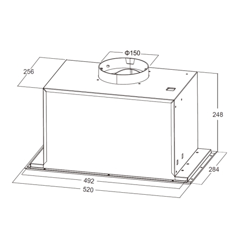 CAMPANA ASPES AGF5200CN GRUPO FILT NEGRO 50CM C