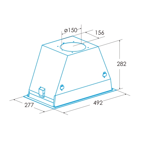 CAMPANA EDESA ECG5811BK NEG ENCASTRE 932271944