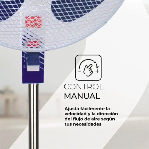 VENTILADOR SVAN SVP401600OBA PIE 16"BLANC/AZUL 40W