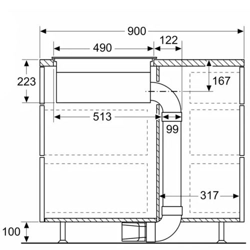 INDUCCION BALAY 3EBC976LH EXTRACTOR INTEG 70CM 2Z