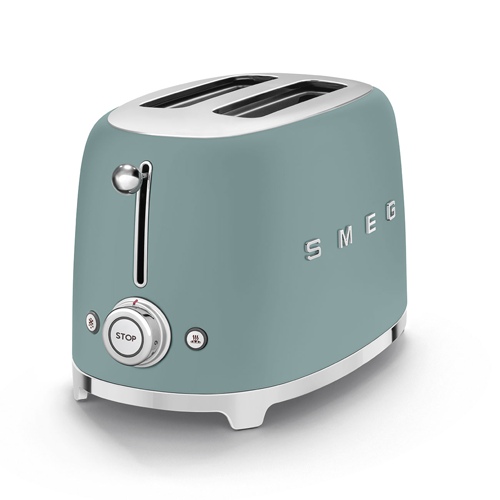TOSTADOR SMEG TSF01EGMEU VERDE ESMER 2 REBANADAS