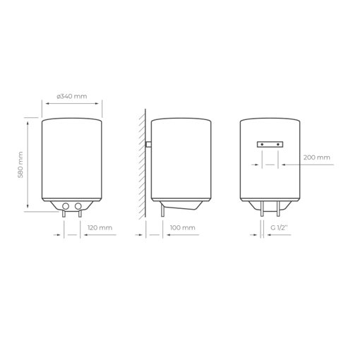 TERMO ELEC SVAN ST3000 VERTICAL 30L BLAN 1500W