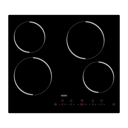 VITROCERAMICA SVAN SV4601 60CM 4 ZONAS CRIS NEGRO