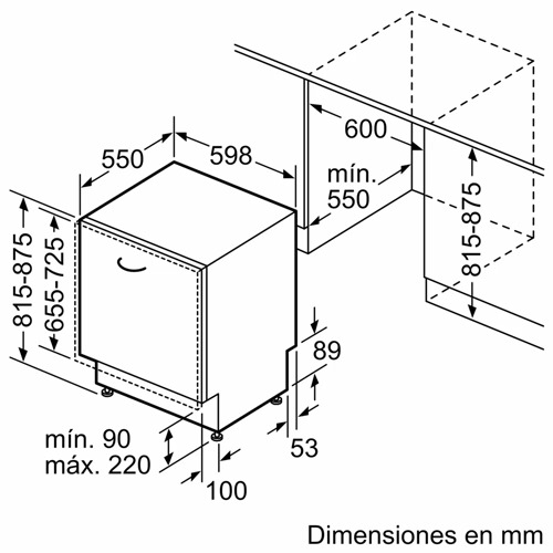LAVAVAJILLAS BALAY 3VF6360SA INTEG 60CM CLASE A