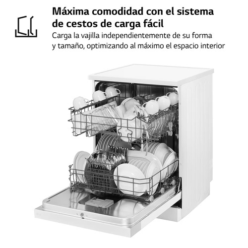LAVAVAJILLAS LG DF030FW INDEP BLAN 60CM E